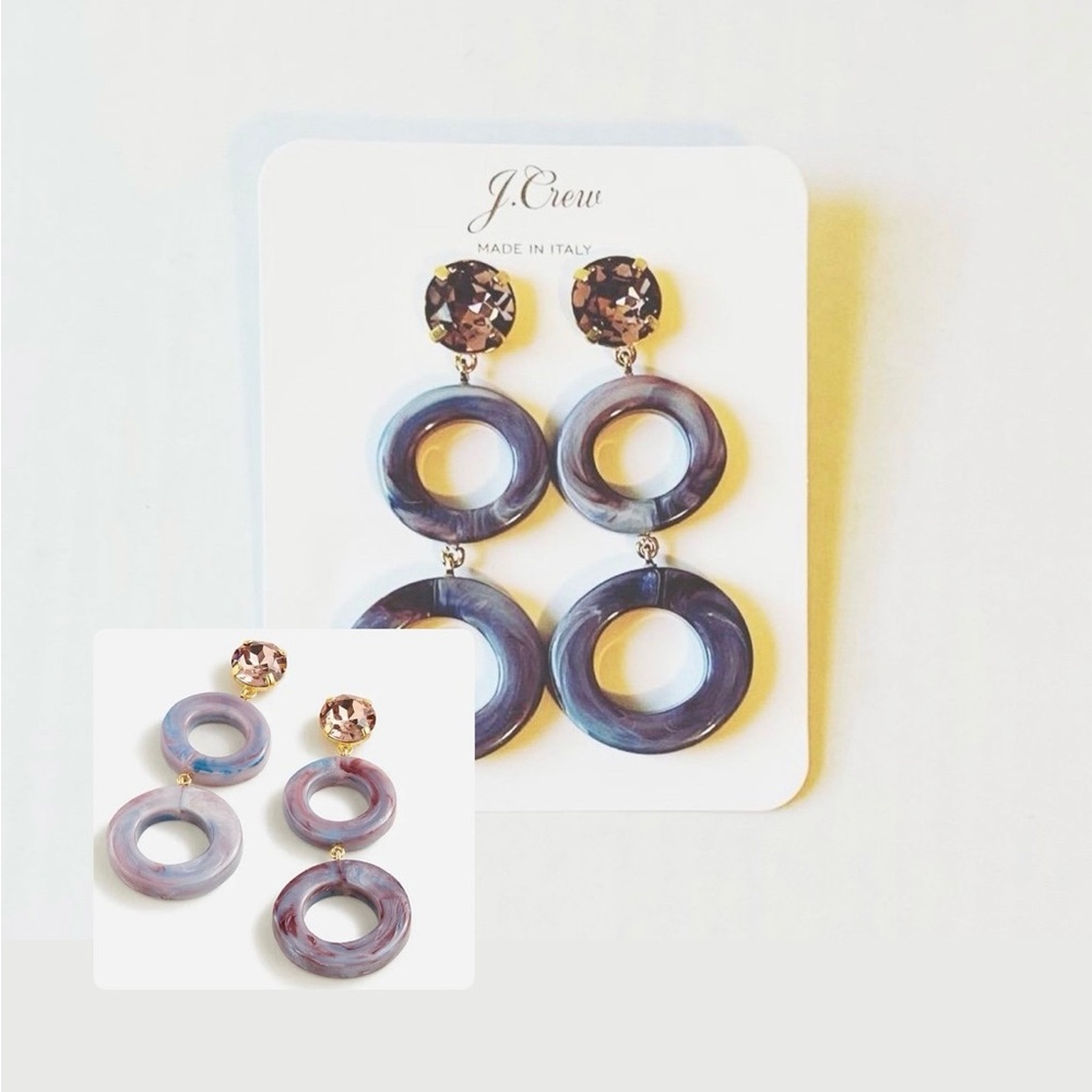 J Crew Made-in-Italy Round Drop Earrings